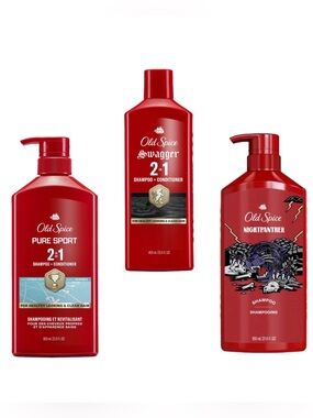 (3) Old Spice Shampoo & Conditioner